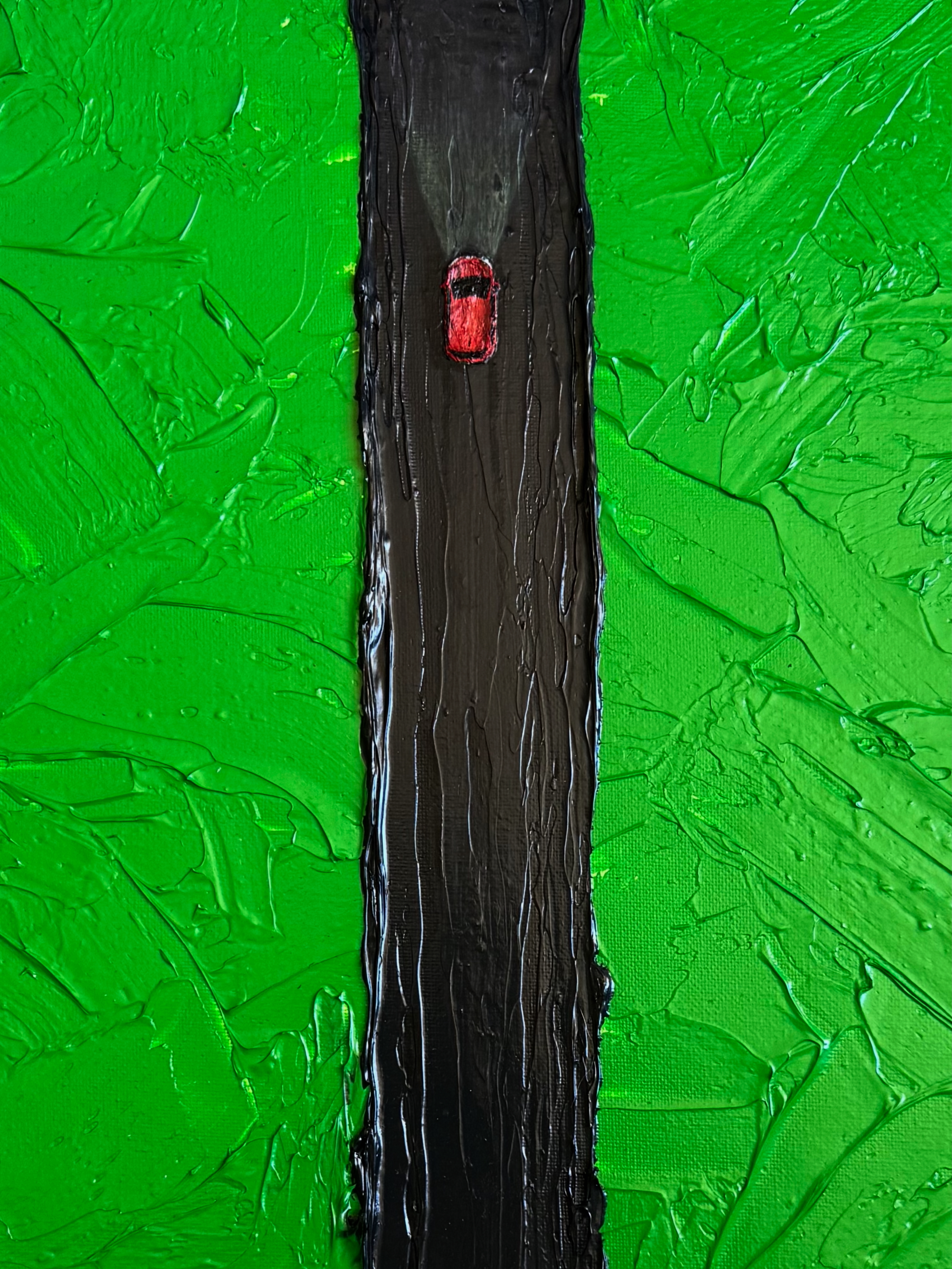 Painting titled Pocket Racer